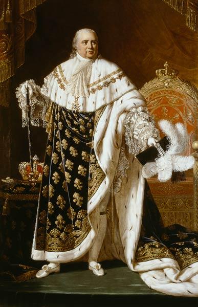 Robert Lefevre Portrait of Louis XVIII oil painting image